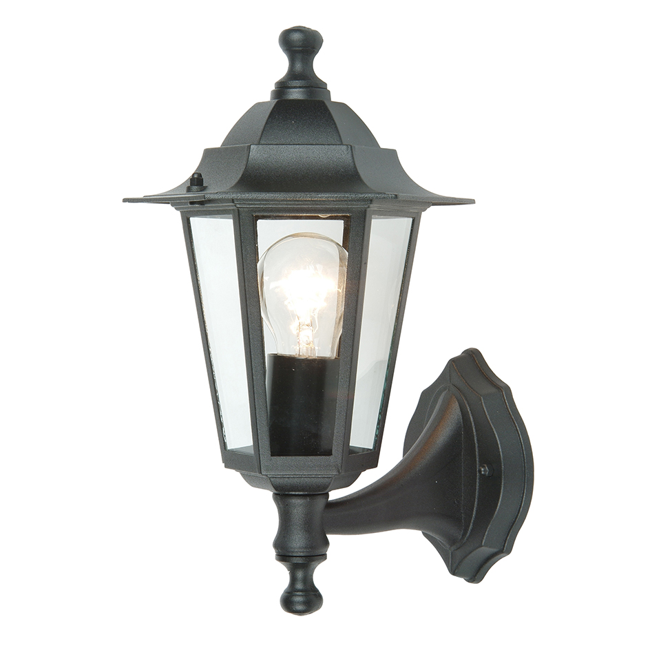 CORNICHE IP44 E27 WALL LIGHT IN BLACK