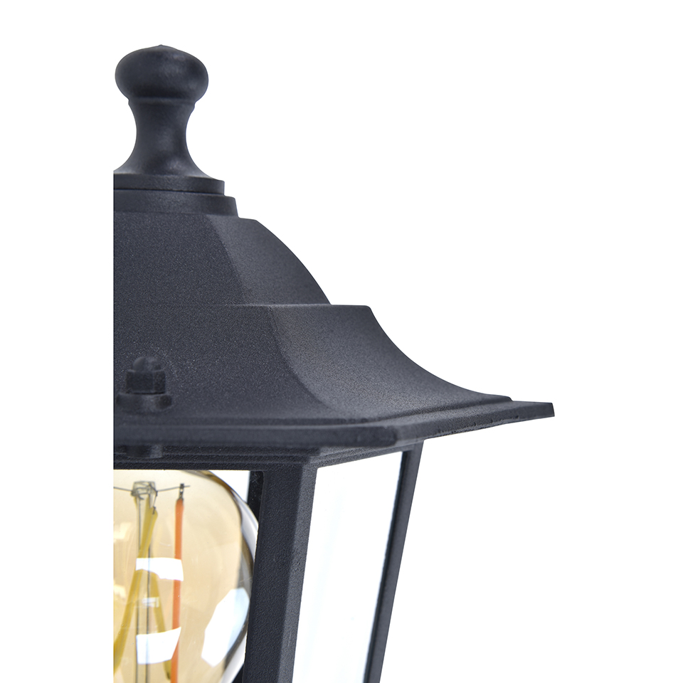 CORNICHE IP44 E27 WALL LIGHT IN BLACK