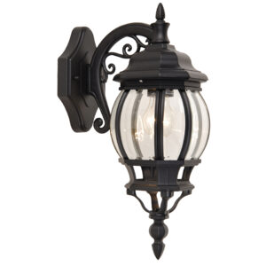 CANTERBURY IP23 E27 WALL LIGHT IN BLACK