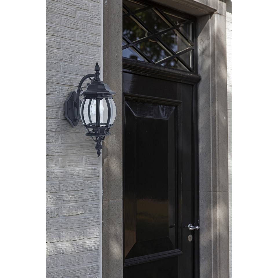 CANTERBURY IP23 E27 WALL LIGHT IN BLACK