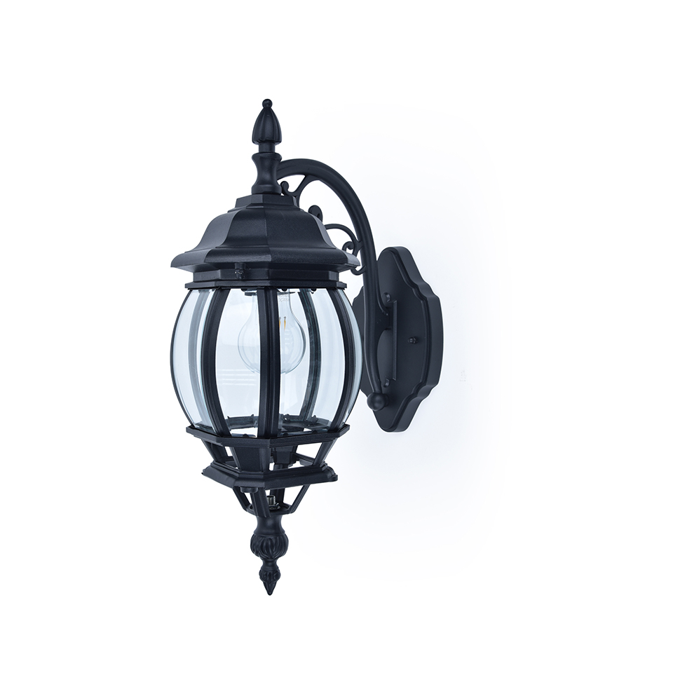 CANTERBURY IP23 E27 WALL LIGHT IN BLACK