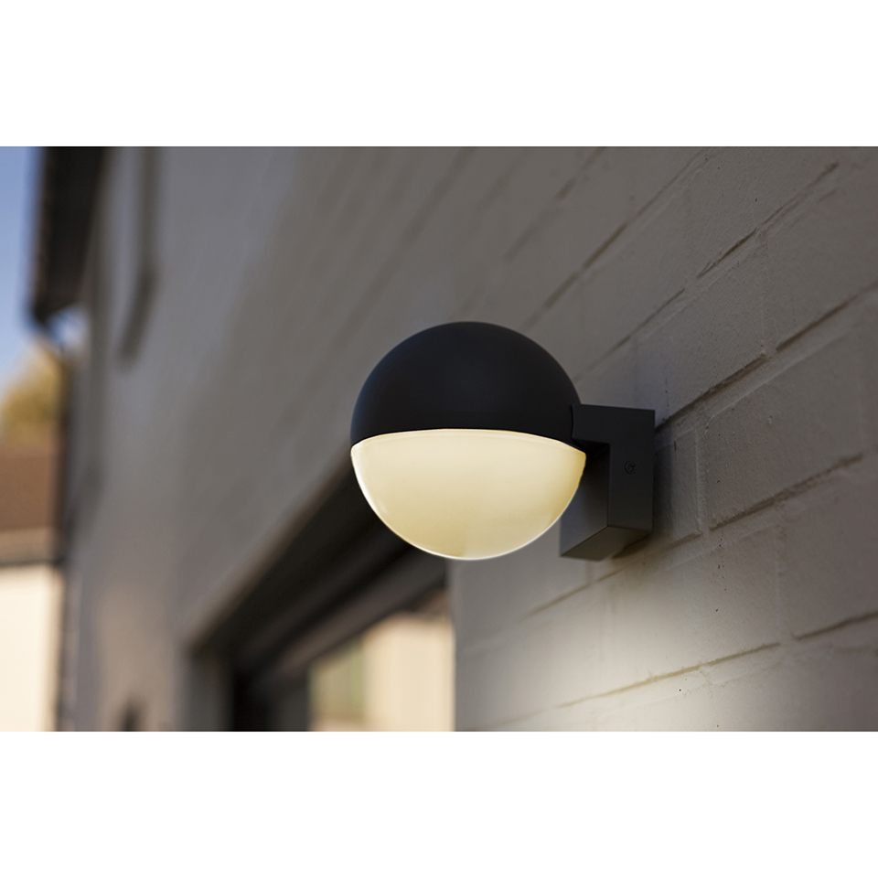LOOMA OUTDOOR LED WALL DOWN 1 LIGHT E27 DARK GREY