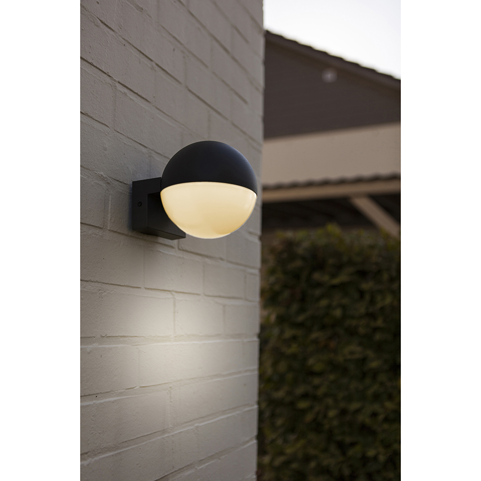 LOOMA OUTDOOR LED WALL DOWN 1 LIGHT E27 DARK GREY