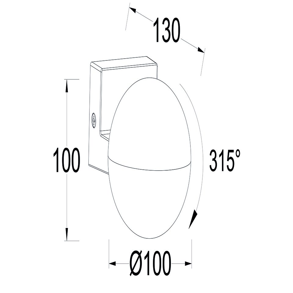 LOOMA OUTDOOR LED WALL DOWN 1 LIGHT DARK GREY?