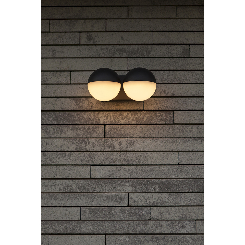LOOMA OUTDOOR LED WALL UP&DOWN 2 LIGHT DARK GREY