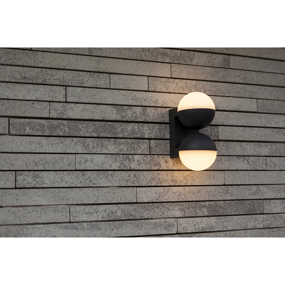 LOOMA OUTDOOR LED WALL UP&DOWN 2 LIGHT DARK GREY