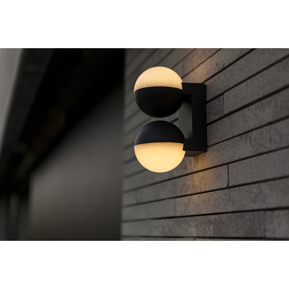 LOOMA OUTDOOR LED WALL UP&DOWN 2 LIGHT DARK GREY
