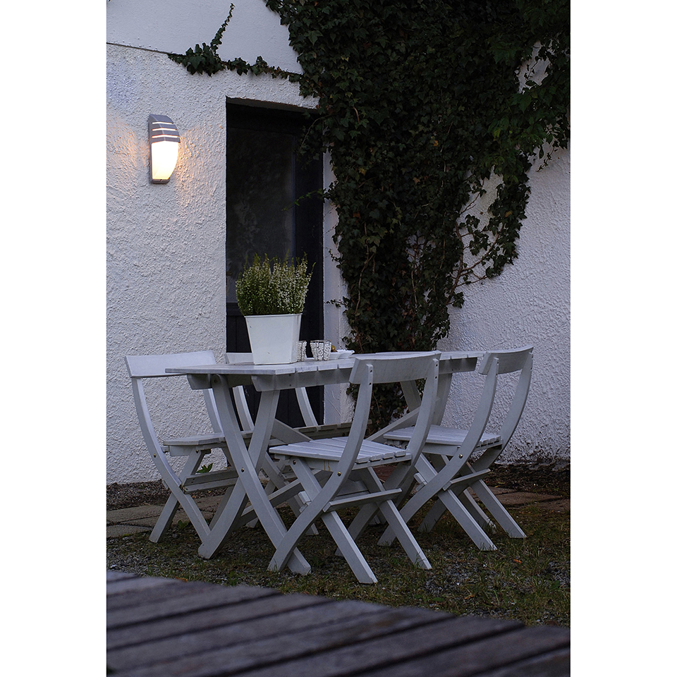 CITY IP44 E27 WALL LIGHT IN DARK GREY
