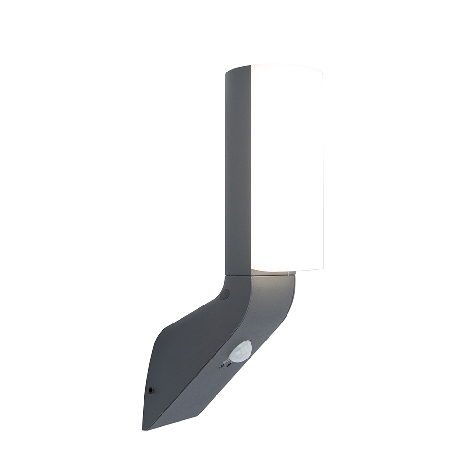 BATI PIR IP44 INTEGRATED LED WALL LIGHT IN DARK GREY 1100 LUMEN 4000K