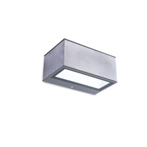 GEMINI IP54 INTEGRATED LED WALL LIGHT IN DARK GREY 500 LUMEN 4000K