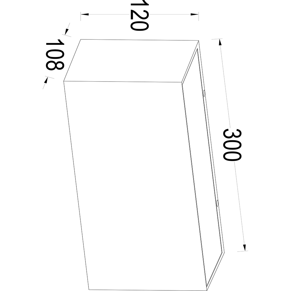 GEMINI IP54 INTEGRATED LED WALL LIGHT IN DARK GREY 3300 LUMEN 4000K