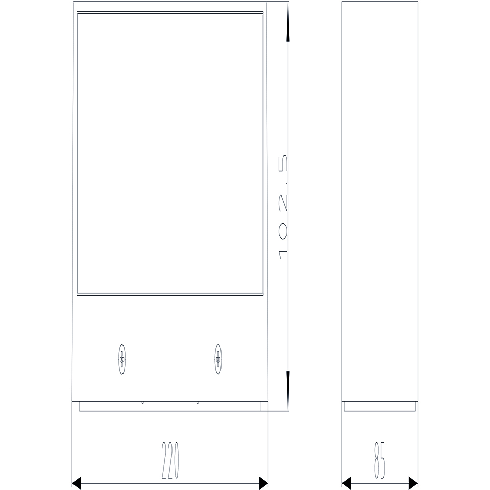 GEMINI IP54 INTEGRATED LED WALL LIGHT IN MATT BLACK 1230 LUMEN 3000K