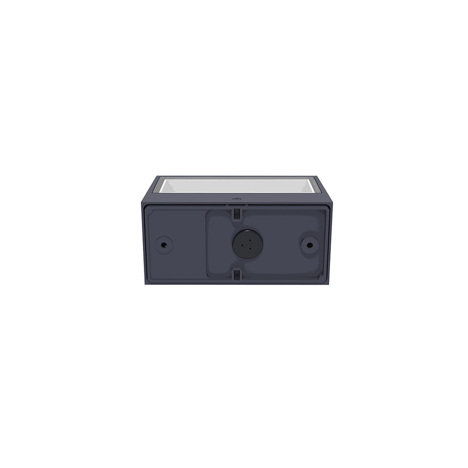 GEMINI IP54 INTEGRATED LED WALL LIGHT IN DARK GREY 500 LUMEN 3000K