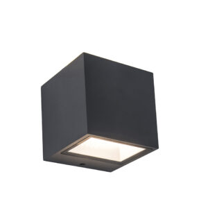 GEMINI IP54 INTEGRATED LED WALL LIGHT IN DARK GREY 850 LUMEN 4000K