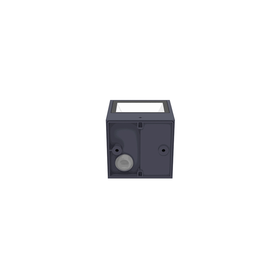 GEMINI IP54 INTEGRATED LED WALL LIGHT IN DARK GREY 850 LUMEN 4000K
