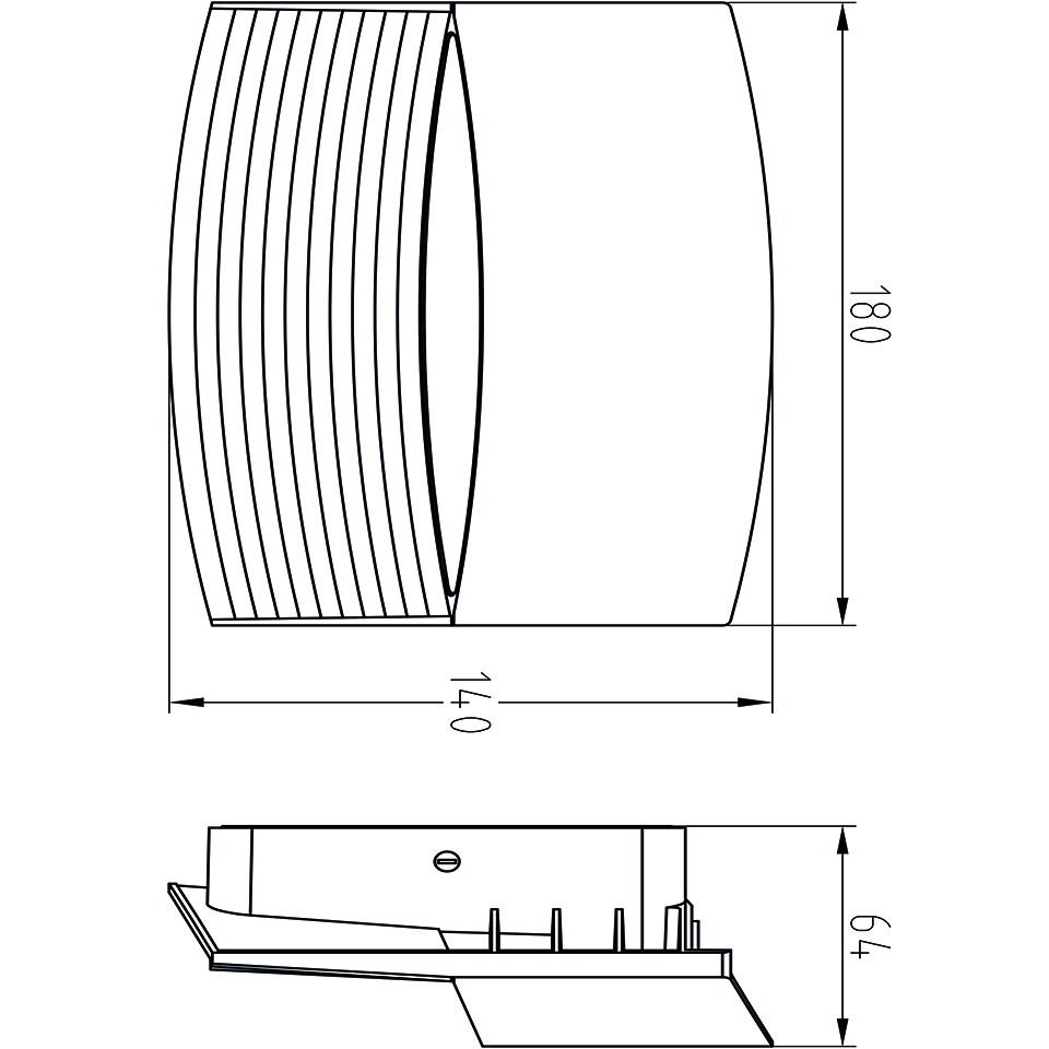 LOTUS IP54 INTEGRATED LED WALL LIGHT IN DARK GREY 500 LUMEN 3000K