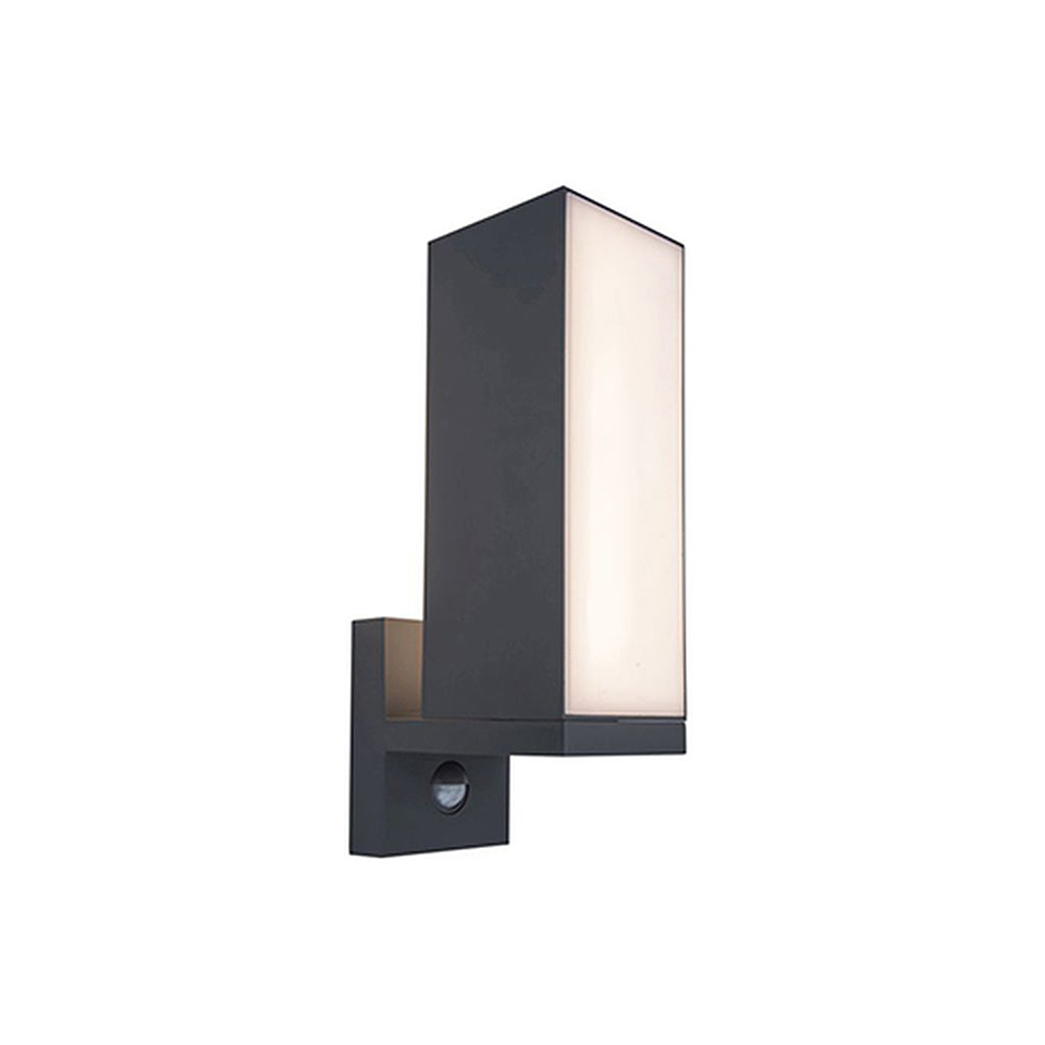 CUBA IP54 INTEGRATED LED WALL LIGHT IN DARK GREY 1000 LUMEN 3000K