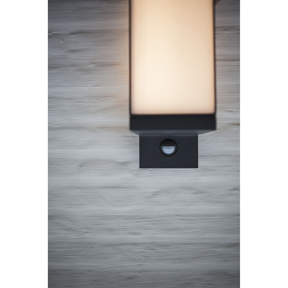 CUBA IP54 INTEGRATED LED WALL LIGHT IN DARK GREY 1000 LUMEN 3000K