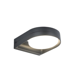 FELE IP54 INTEGRATED LED WALL LIGHT IN DARK GREY 1000 LUMEN 3000K
