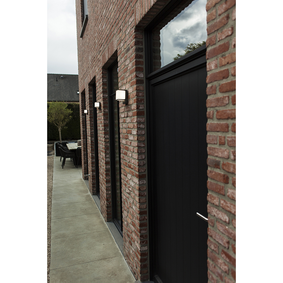 DOBLO OUTDOOR LED WALL LIGHT PIR DARK GREY