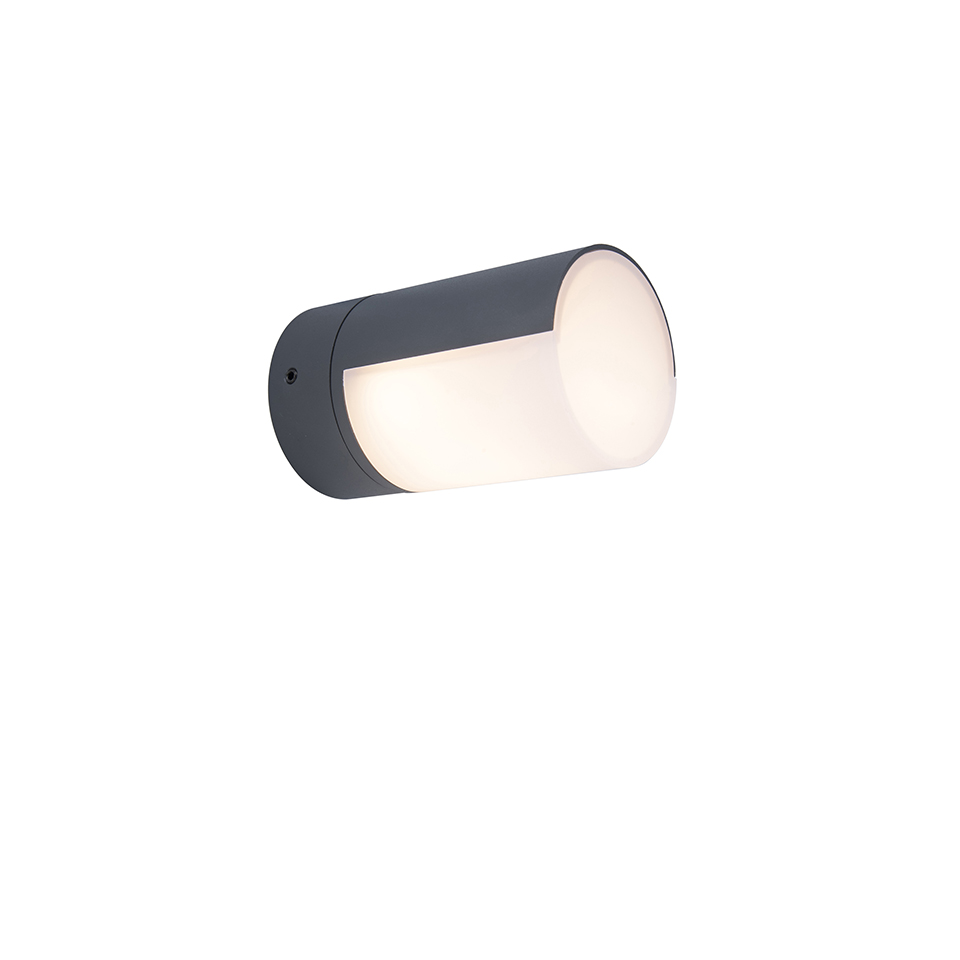 CYRA IP54 INTEGRATED LED WALL LIGHT WITH ADJUSTABLE HEAD IN DARK GREY 500 LUMEN 3000K