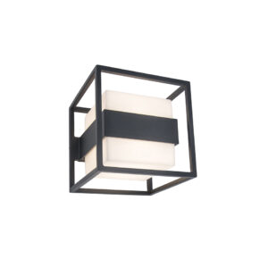 CRUZ IP54 INTEGRATED LED WALL LIGHT IN DARK GREY 1000 LUMEN 3000K