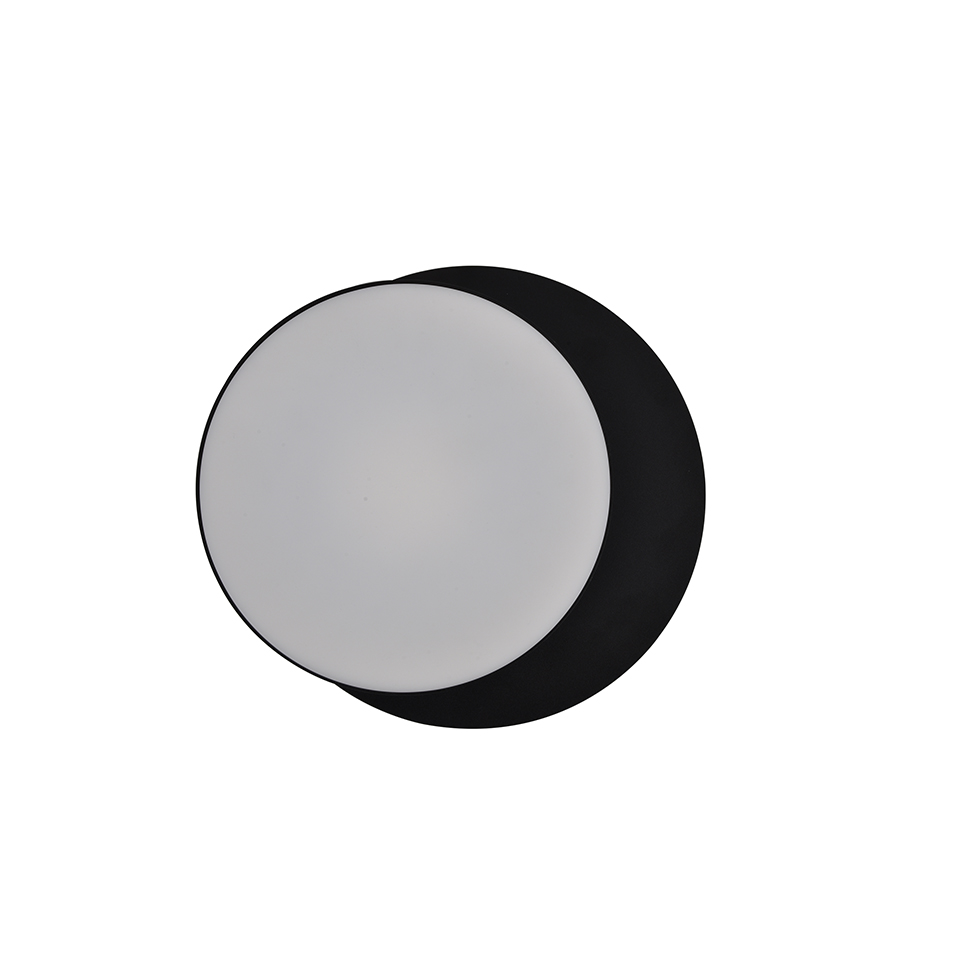 GOLETA IP54 INTEGRATED LED WALL LIGHT IN MATT BLACK 1700 LUMEN 4000/3000K