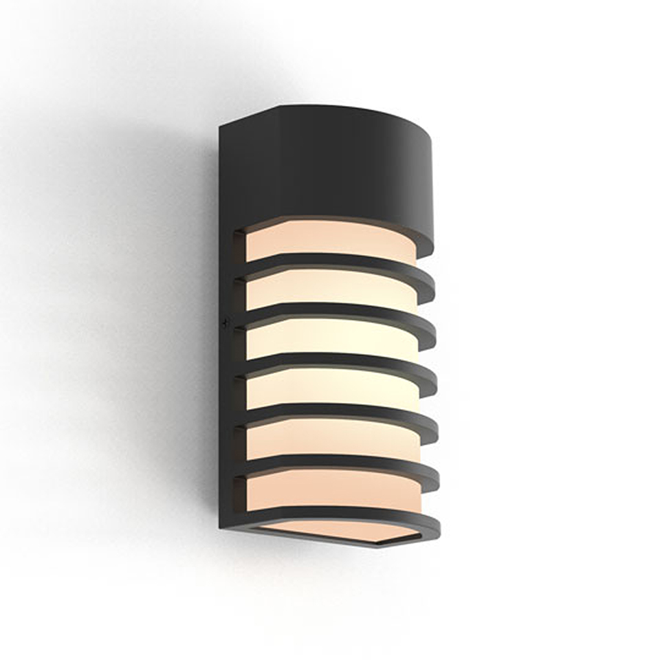 FULTON OUTDOOR WALL LIGHT E27 BLACK