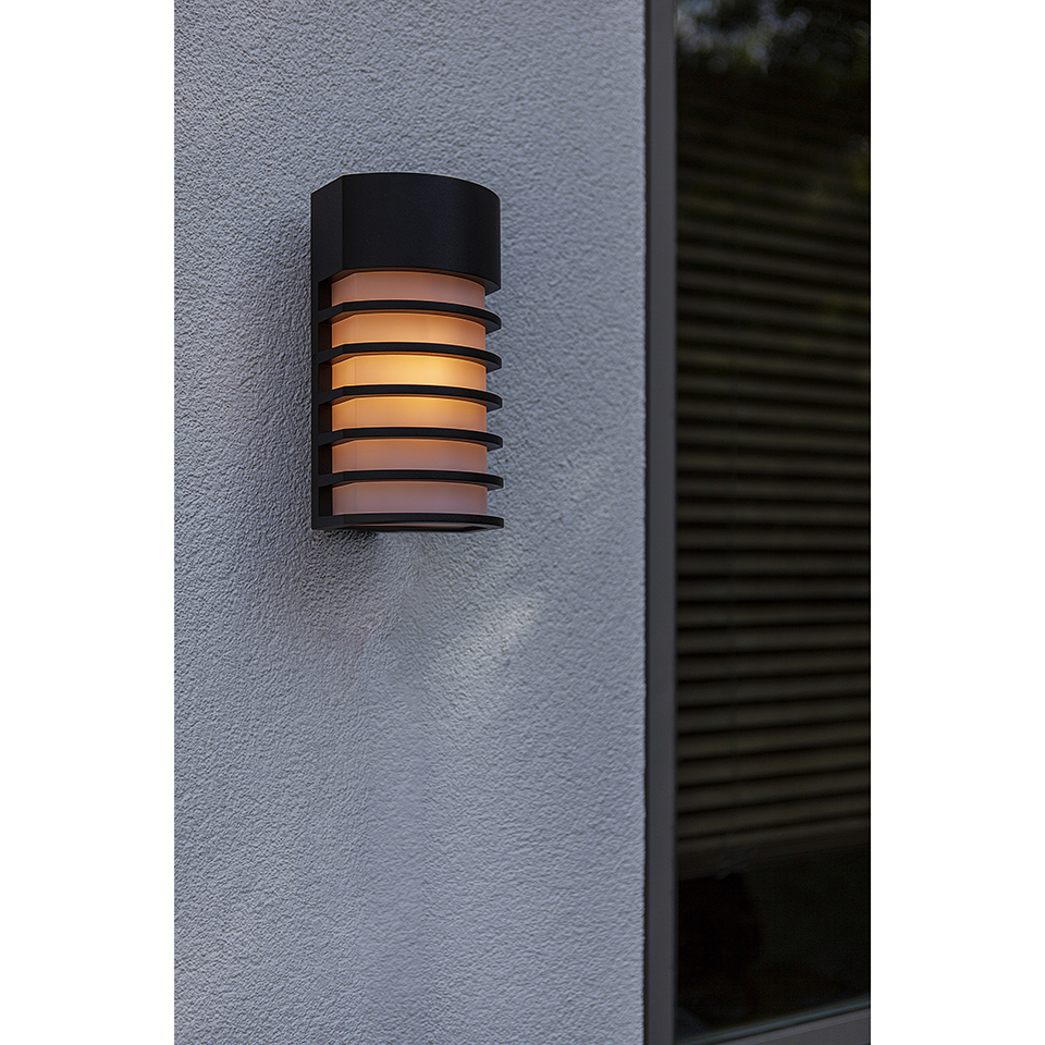 FULTON OUTDOOR WALL LIGHT E27 BLACK