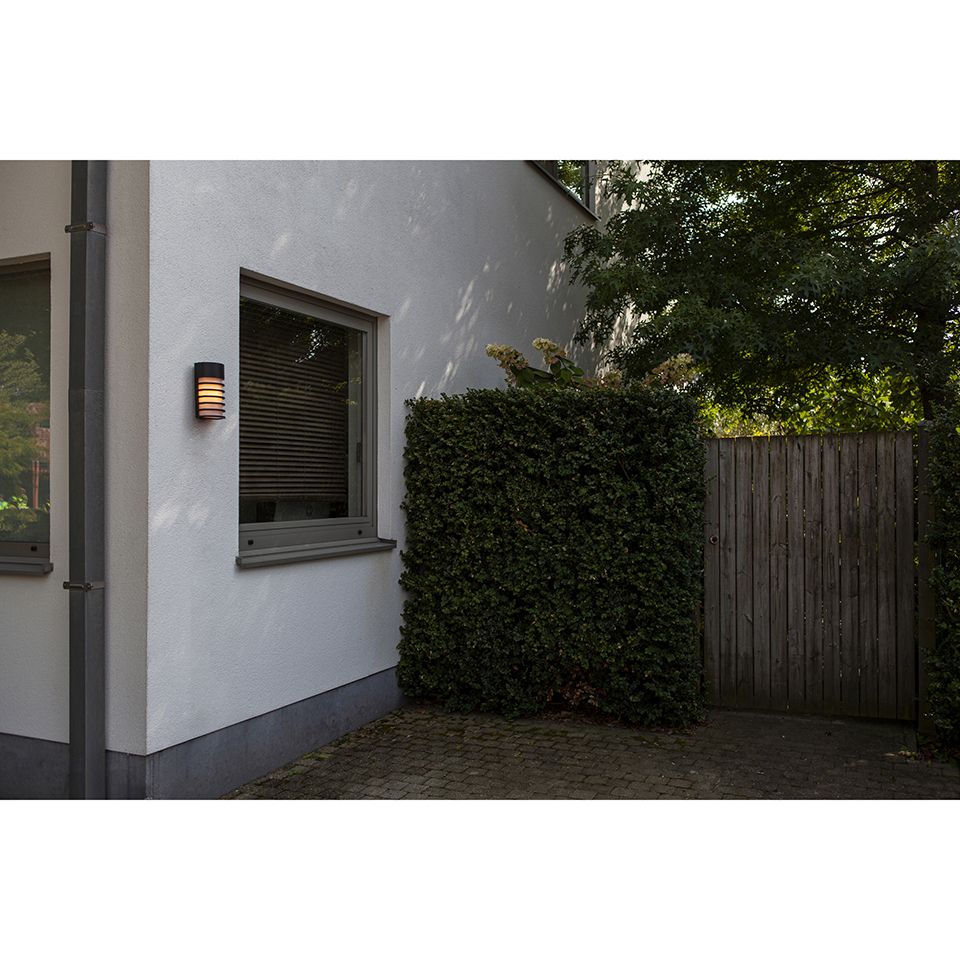 FULTON OUTDOOR WALL LIGHT E27 BLACK