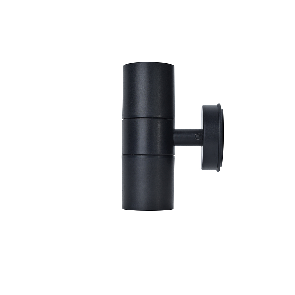 Coastal Up & Down Wall Light Polycarbonate IP44 Black 2 x GU10