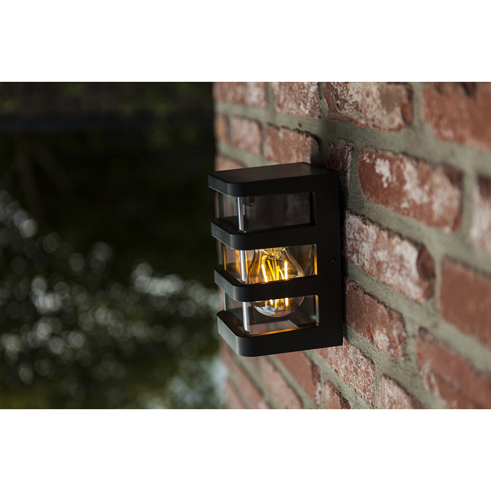 DALTON OUTDOOR WALL LIGHT E27 BLACK