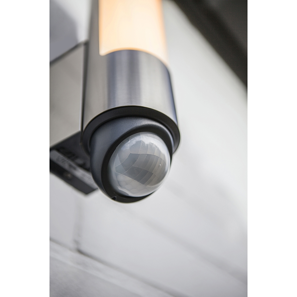 LEDA IP44 INTEGRATED LED WALL LIGHT IN STAINLESS STEEL 1200 LUMEN 3000K