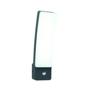 KIRA IP54 INTEGRATED LED WALL LIGHT IN DARK GREY 1200 LUMEN 4000K