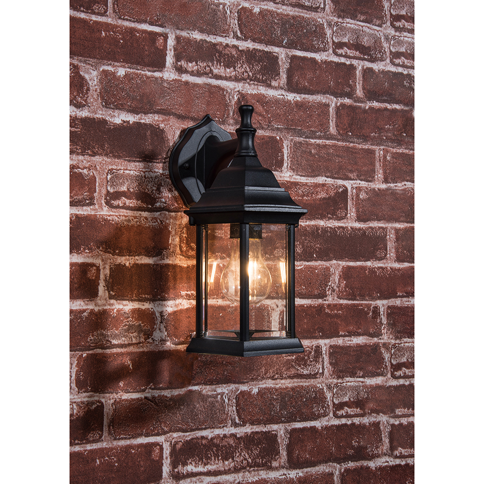 DORSET IP23 E27 WALL LIGHT IN BLACK