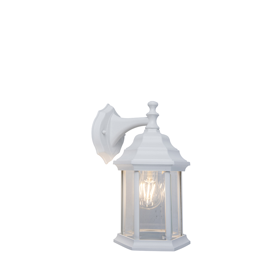 DORSET IP23 E27 WALL LIGHT IN WHITE