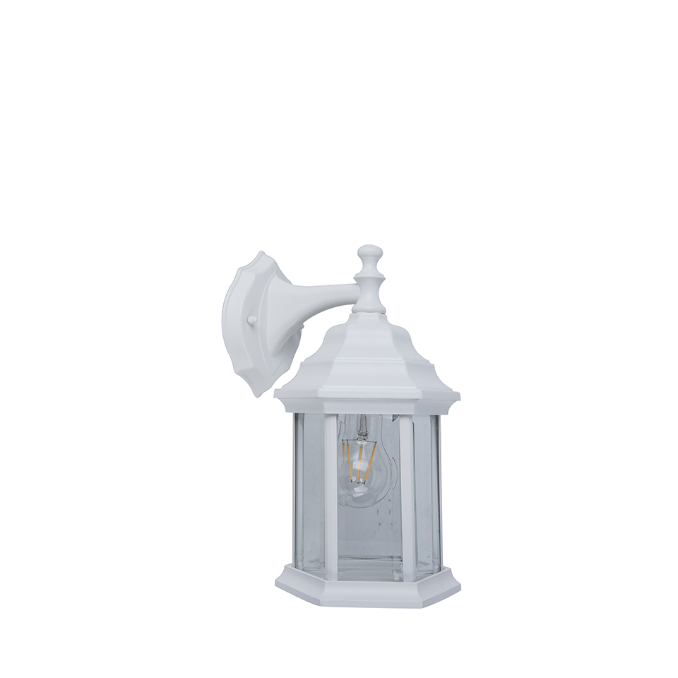 DORSET IP23 E27 WALL LIGHT IN WHITE