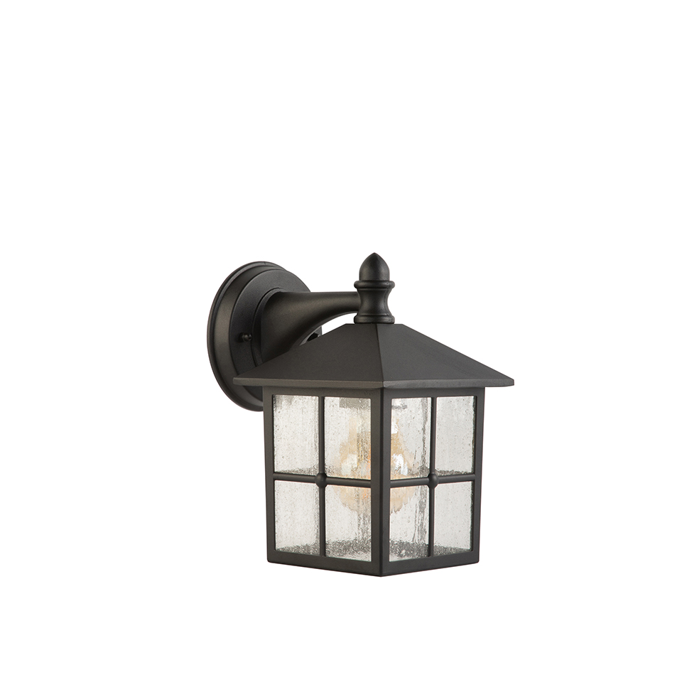 KENT IP23 E27 WALL LIGHT IN BLACK