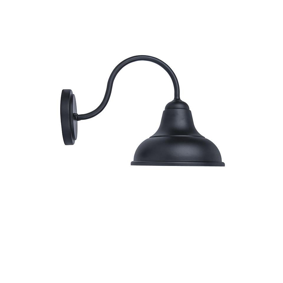 DETROIT IP23 E27 WALL LIGHT IN BLACK
