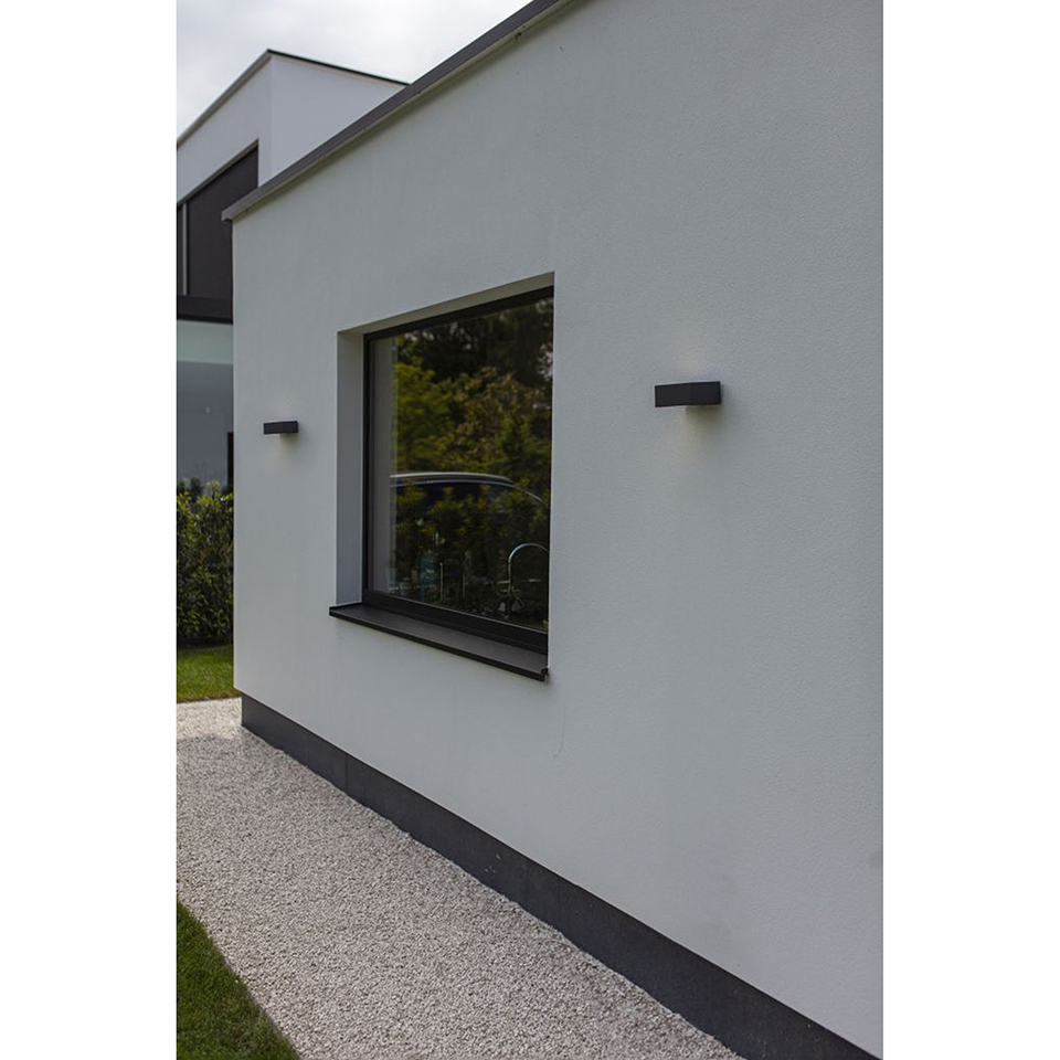GEMINI OUTDOOR WALL LIGHT E27 DARK GREY