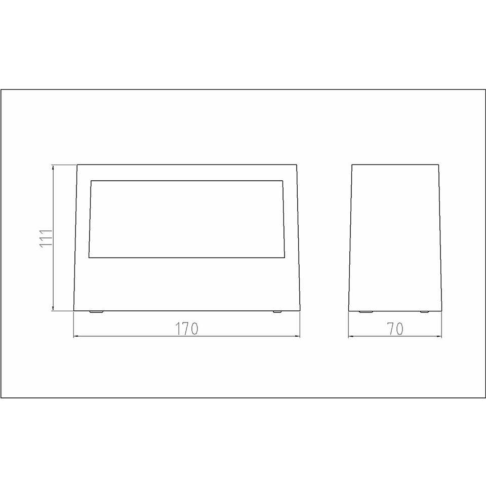 GEMINI OUTDOOR WALL LIGHT E27 DARK GREY