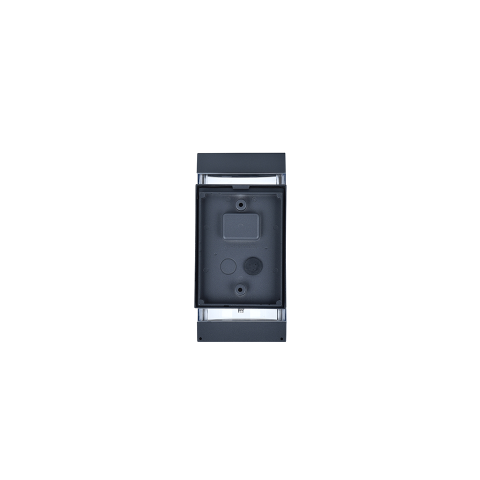 FOCUS IP44 2x GU10 WALL LIGHT IN DARK GREY