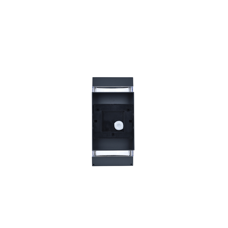 FOCUS PIR IP44 2x GU10 UP & DOWN WALL LIGHT IN DARK GREY