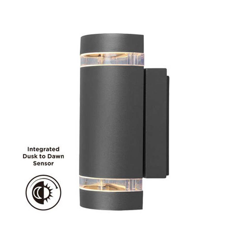 FOCUS OUTDOOR D2D WALL UP AND DOWN LIGHT GU10 BLACK