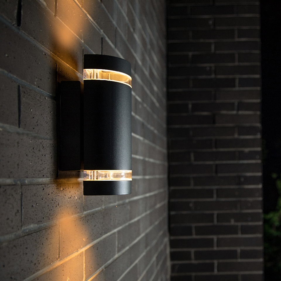 FOCUS OUTDOOR D2D WALL UP AND DOWN LIGHT GU10 BLACK