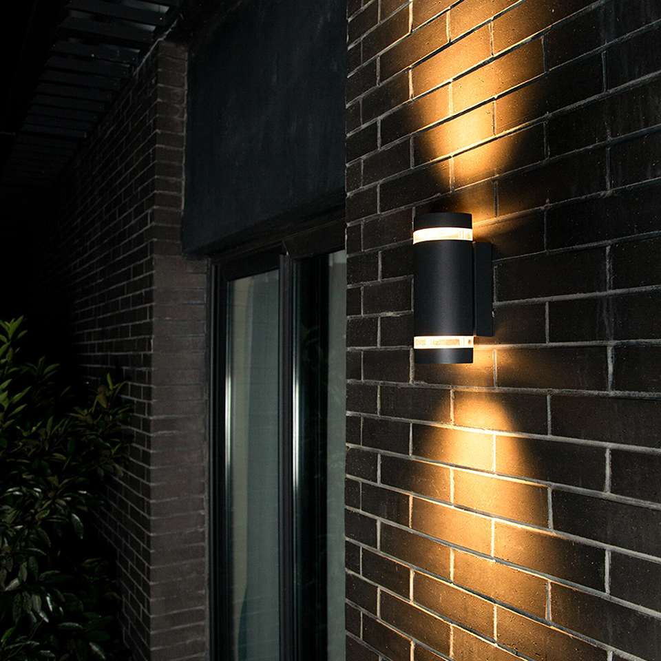 FOCUS OUTDOOR D2D WALL UP AND DOWN LIGHT GU10 BLACK