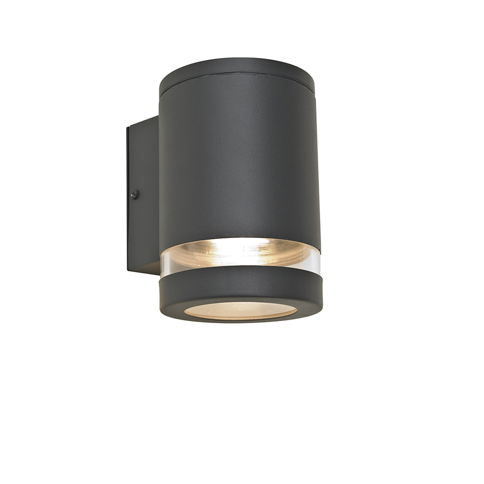 LINS IP44 GX53 DOWN WALL LIGHT IN DARK GREY
