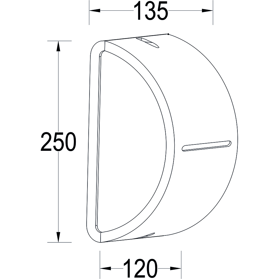 BONN IP54 E27 WALL LIGHT IN DARK GREY
