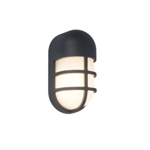 BULLO IP54 INTEGRATED LED WALL & CEILING LIGHT IN DARK GREY 700 LUMEN 3000K