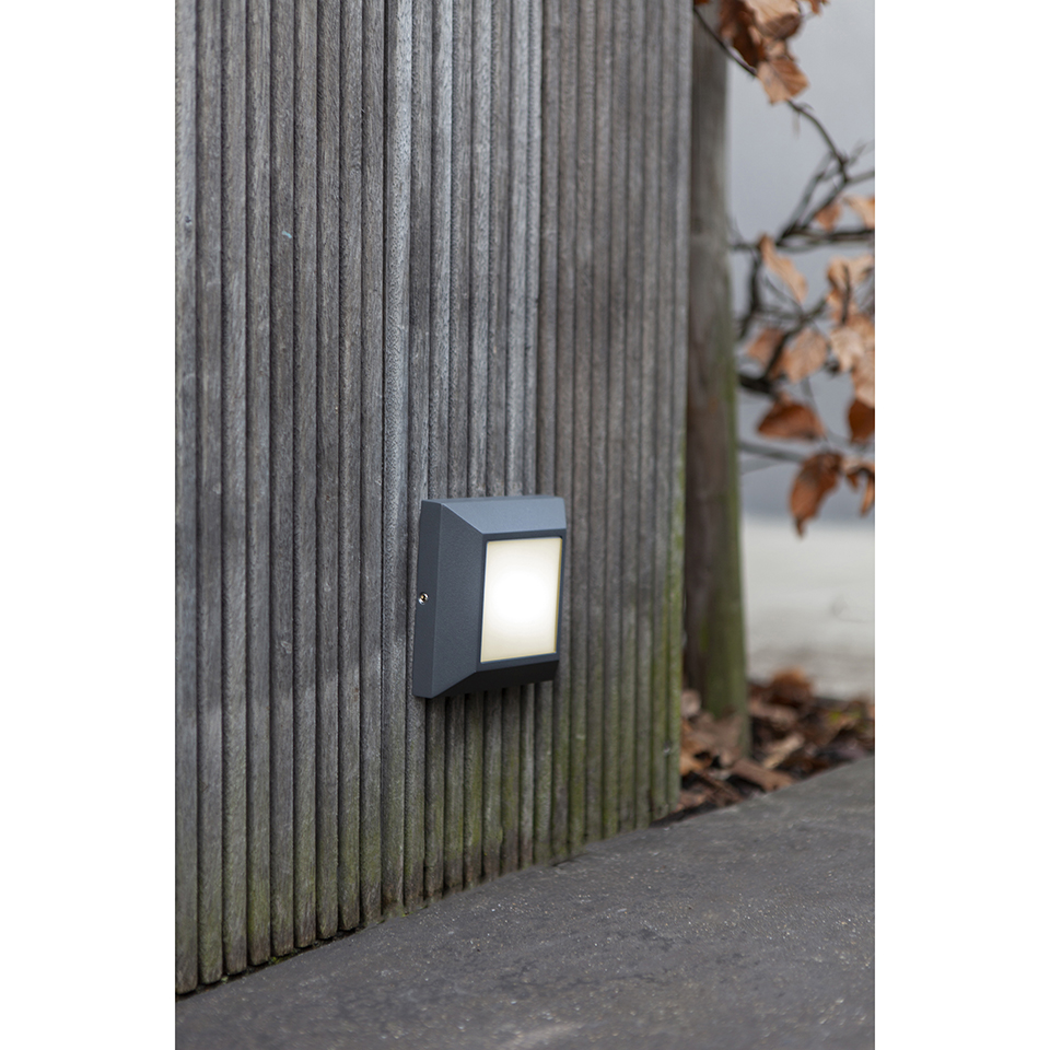 HELENA IP54 INTEGRATED LED RECESS LIGHT IN DARK GREY 200 LUMEN 4000K